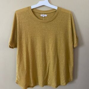 Madewell Mustard Short Sleeve Tee
